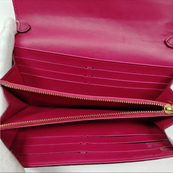 Louis Vuitton Portefeuille Sarah Pink Vernis Long Wallet 🩷 - Picture 4 of 15